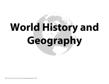 World History And Geography - Mesa Public Schools