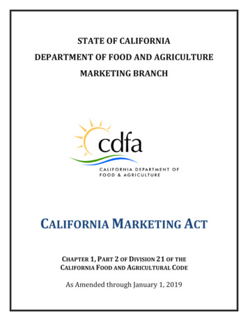 California Marketing Act