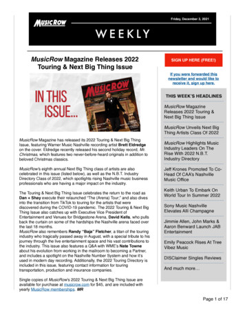 MusicRow Magazine Releases 2022 SIGN UP HERE (FREE .