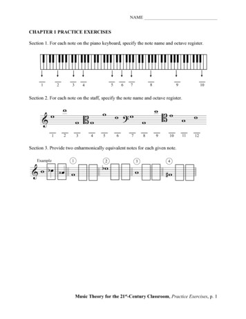HW - Music Theory For The 21st-Century Classroom