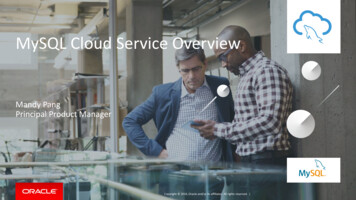 MySQL Cloud Service Overview