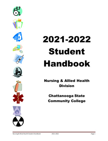 2021-2022 Student Handbook - Chattanooga State Community College