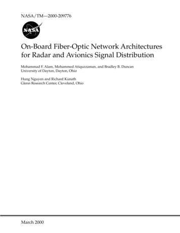On-Board Fiber-Optic Network Architectures For Radar And Avionics .