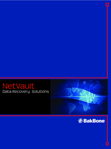 NetVault Solutions Data Recovery - LH Comp