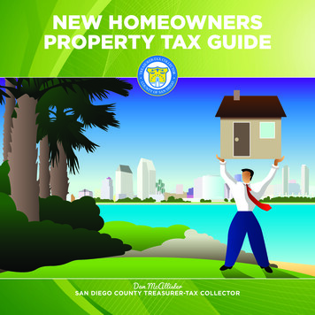New Homeowners Property Tax Guide - Sdttc 
