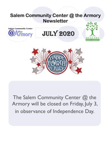 The Armory Newsletter - Salem Community Center