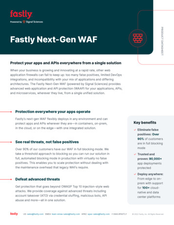 Fastly Next-Gen WAF