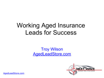 Working Aged Insurance Leads For Success - Next Wave Marketing Strategies