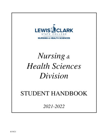 Nursing Health Sciences Division - Lcsc.edu
