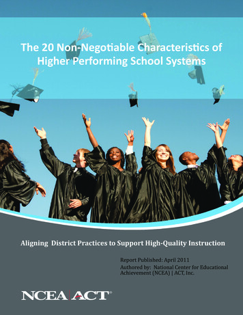 The 20 Non-Negotiable Characteristics Of Higher 