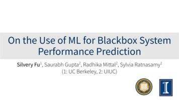 Performance Prediction On The Use Of ML For Blackbox 