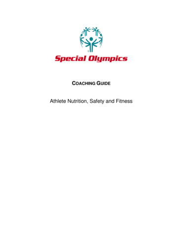 Athlete Nutrition, Safety And Fitness - Special Olympics
