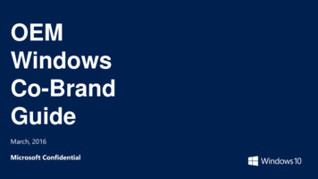 OEM Windows Co-Brand Guide