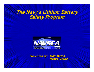 The Navy’s Lithium Battery Safety Program