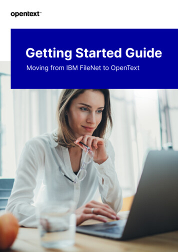 Getting Started Guide OpenText