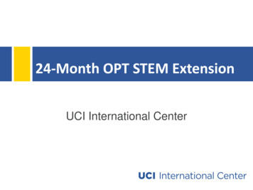 24-Month OPT STEM Extension - UCI
