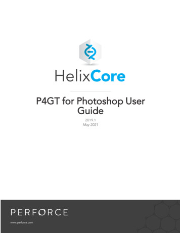 P4GT For Photoshop User Guide - Ftp.perforce 
