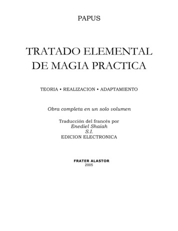 TRATADO ELEMENTAL DE MAGIA PRACTICA - Hermanubis