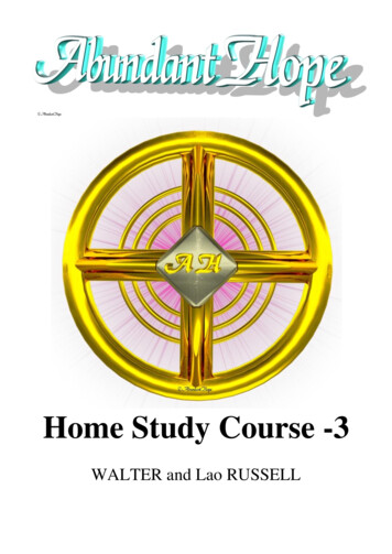 Home Study Course -3 - AbundantHope