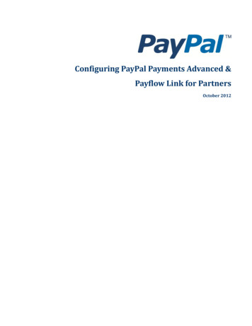 Configuring PayPal Payments Advanced & Payflow Link For Partners