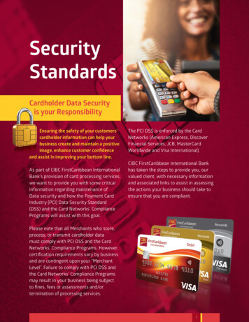 DIGMA193767 PCCI Security Standards - CIBC FirstCaribbean