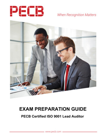 PECB ISO 9001 Lead Auditorexam Preparation Guide