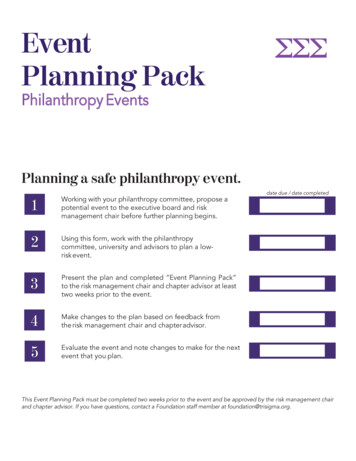 Philanthropy Event Planning Pack - March Of Dimes