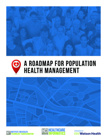 A Roadmap For Population Health Management