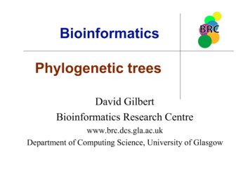 Bioinformatics Phylogenetic Trees - Brunel University London