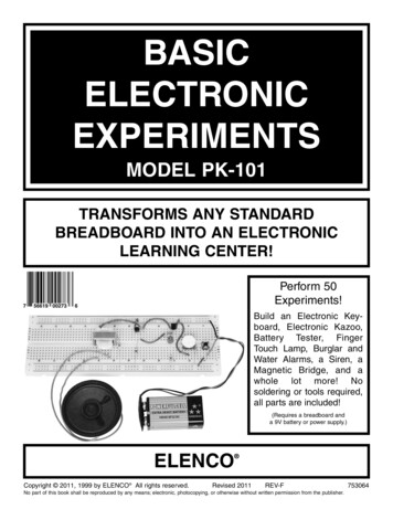 BASIC ELECTRONIC EXPERIMENTS