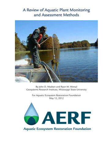 A Review Of Aquatic Plant Monitoring And Assessment Methods