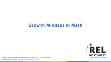 Growth Mindsets In Math - Institute Of Education Sciences