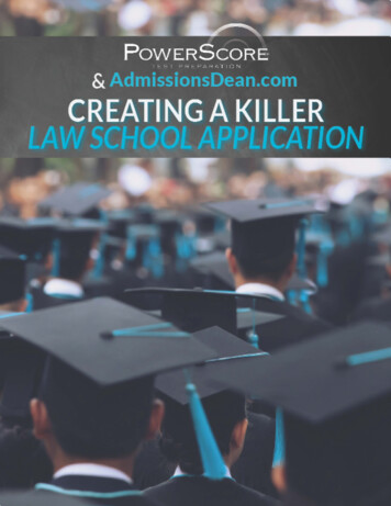 PowerScore Law School Admissions Guide