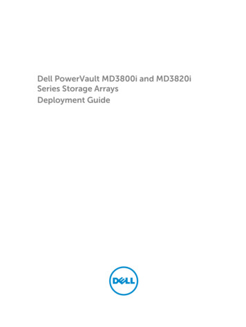 Dell PowerVault MD3800i And MD3820i Series Storage Arrays . - AGLT2