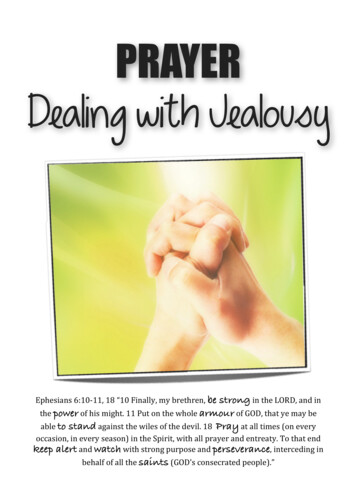 Dealing With Jealousy - Kanaan Ministries