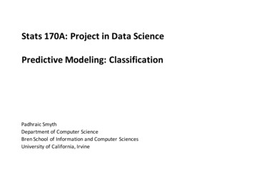 Predictive Modeling Classification - Grape.ics.uci.edu