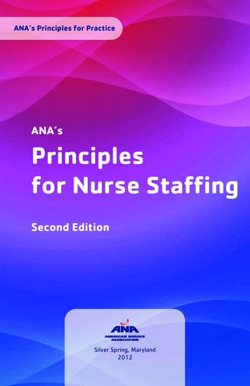 ANA's Principles For Nurse Staffing - ANA Enterprise