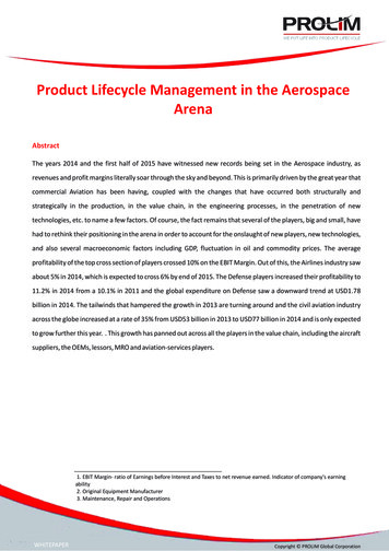 Product Lifecycle Management In The Aerospace Arena