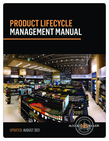 PRODUCT LIFECYCLE MANAGEMENT MANUAL