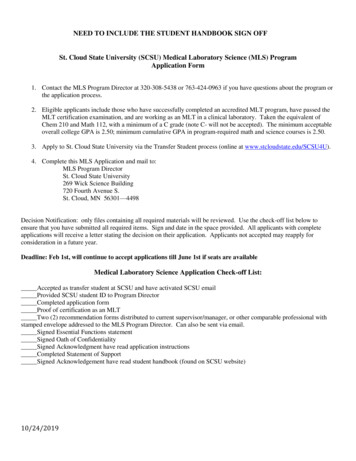 Program Application - St. Cloud State University
