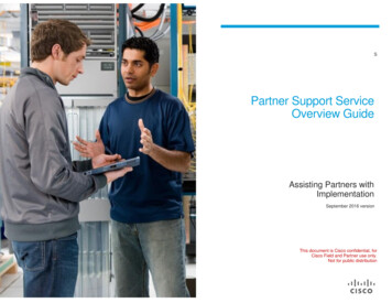 Partner Support Service Overview Guide - Home - Cisco Community
