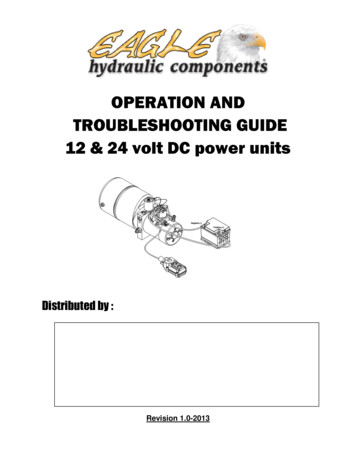 OPERATION AND TROUBLESHOOTING GUIDE 12 & 24 Volt 