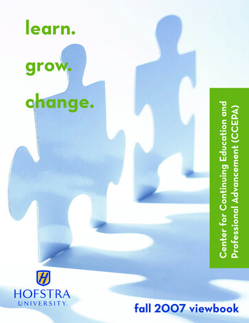Grow. Change. - Hofstra University