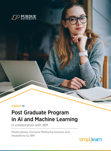 Post Graduate Program In AI And Machine Learning