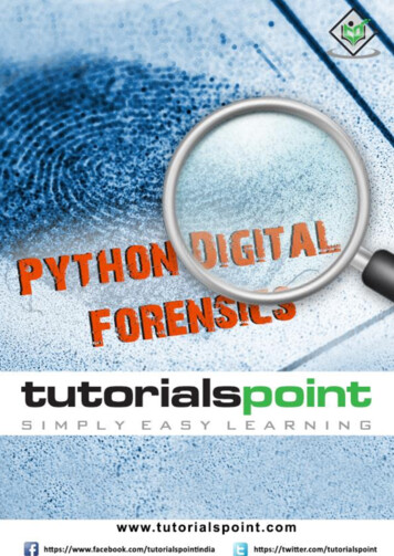 Python Digital Forensics - Tutorialspoint