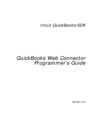 QuickBooks Web Connector Programmer’s Guide - Intuit