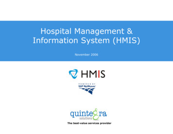 Hospital Management & Information System (HMIS)