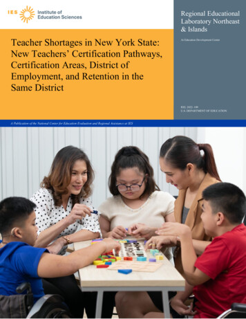 Teacher Shortages In New York State: New Teachers .