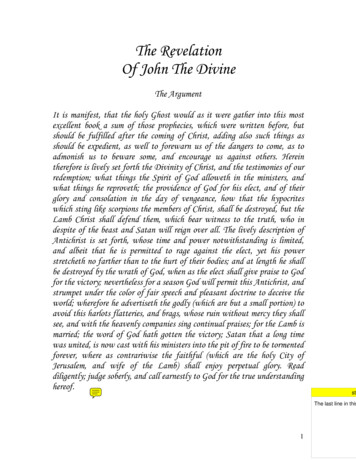 The Revelation Of Saint John The Apostle - GENEVA BIBLE