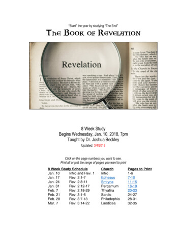 Start The Year By Studying The End The Book Of Revelation